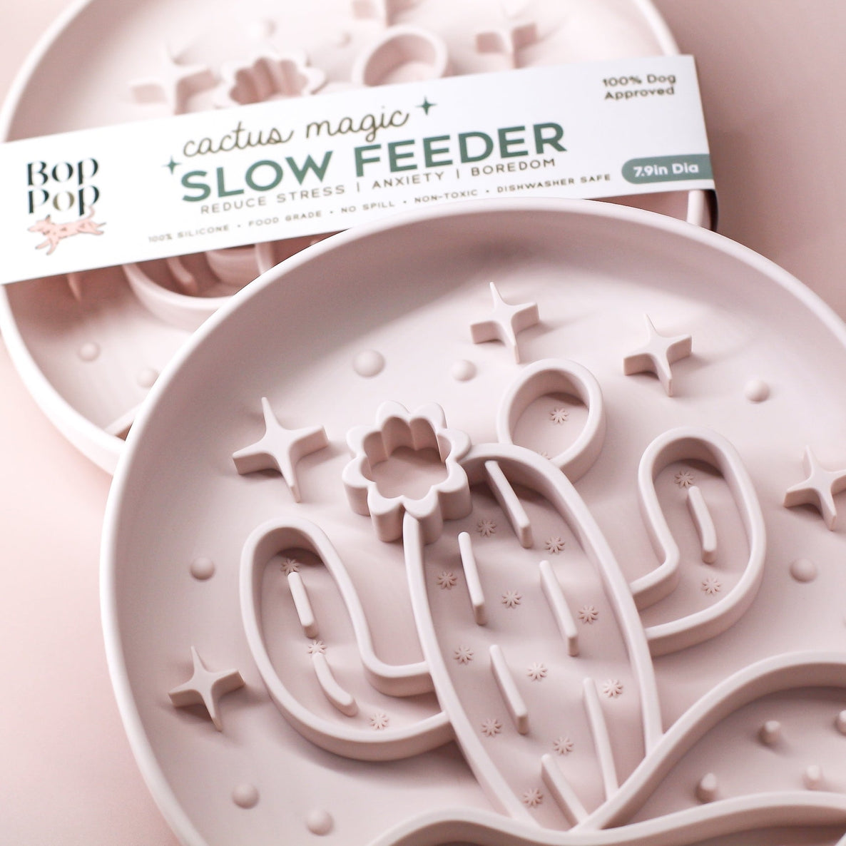 Slow Feeder + Activity Bowl Cactus Magic - Assorted Colors