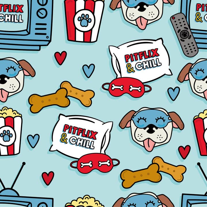 Pitflix & Chill Muscle Dog Tee - Assorted Colors