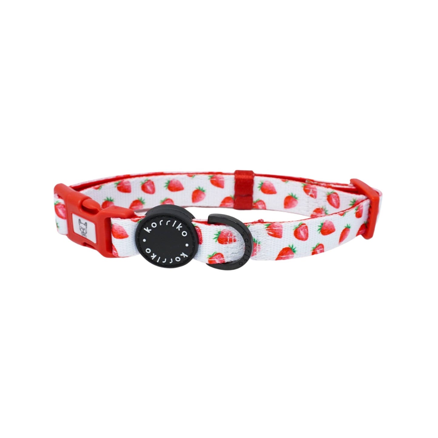 Collar para perros con fresas y crema