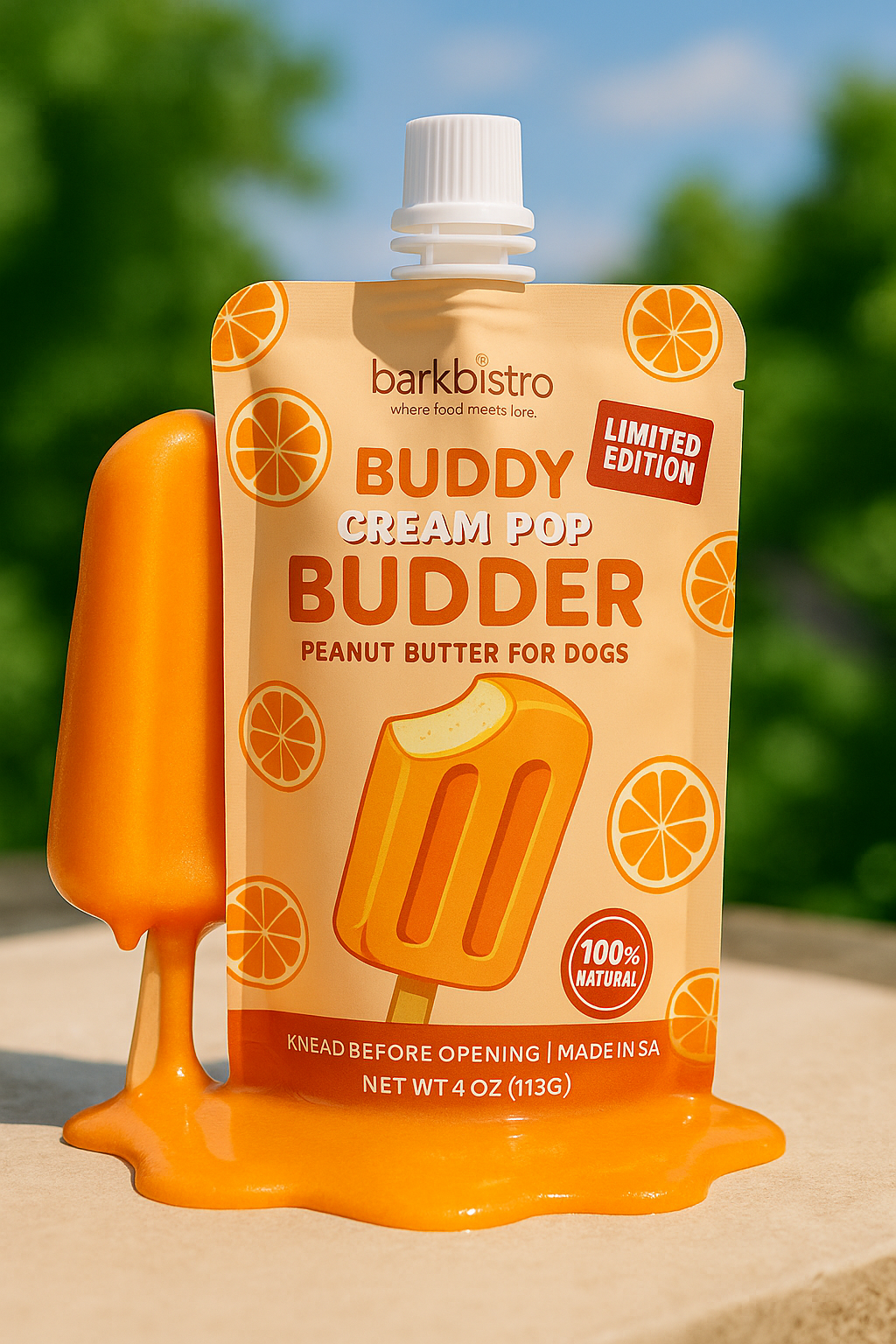 Cream Pop Buddy Budder - Dog Peanut Butter - 3oz
