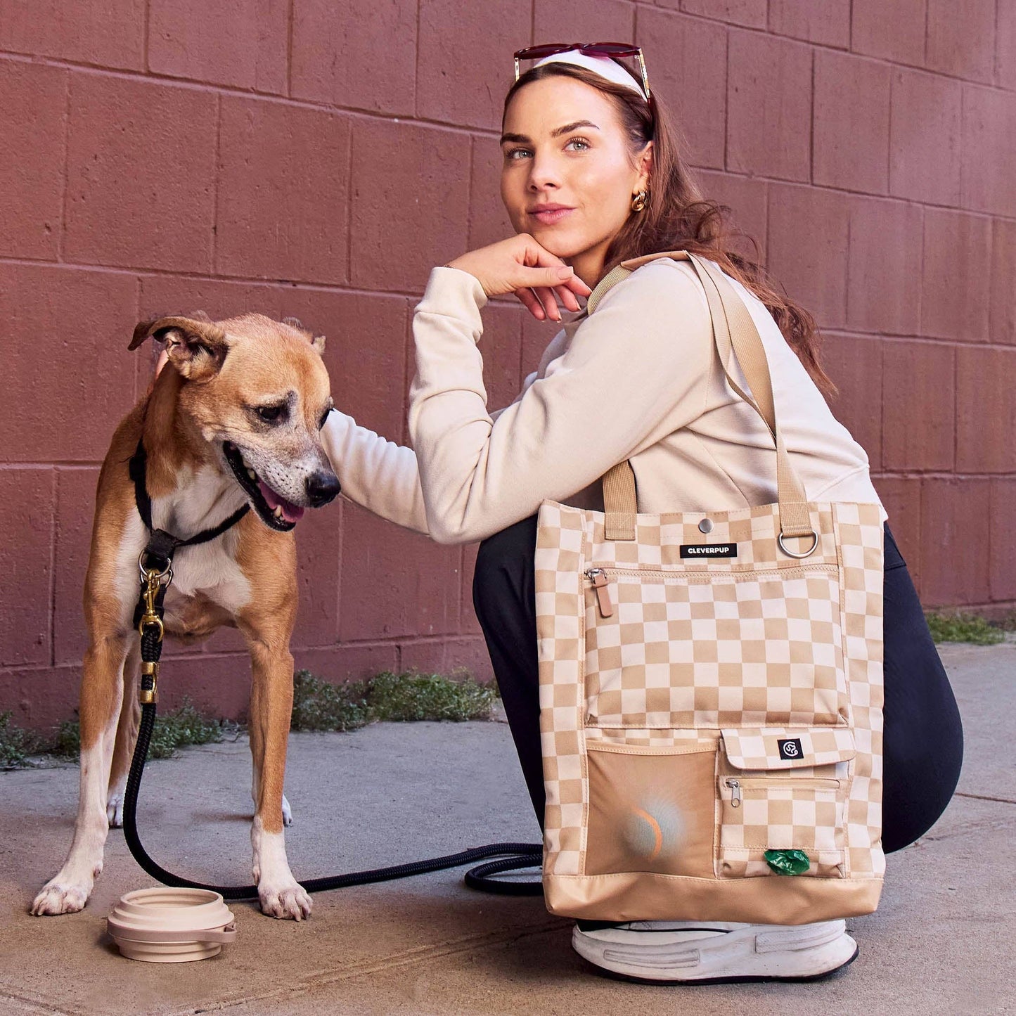 Park Pack Dog Gear Tote - Check