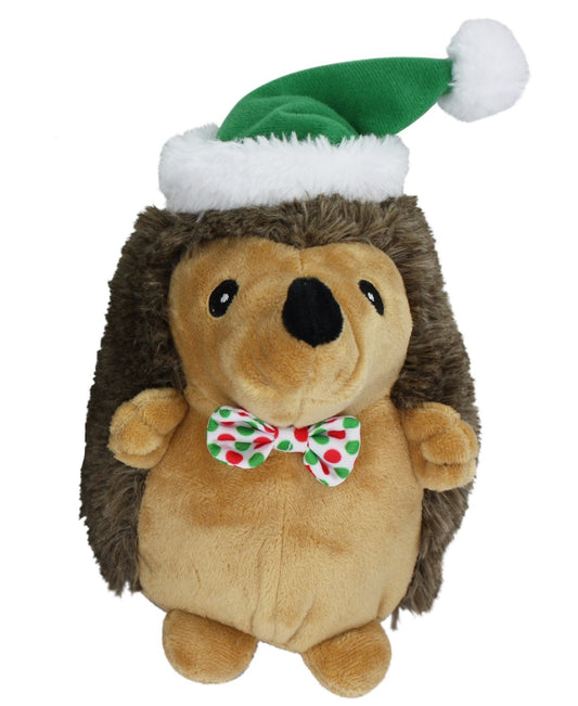 Multipet Hedgehog W/Bowtie & Green Santa Hat