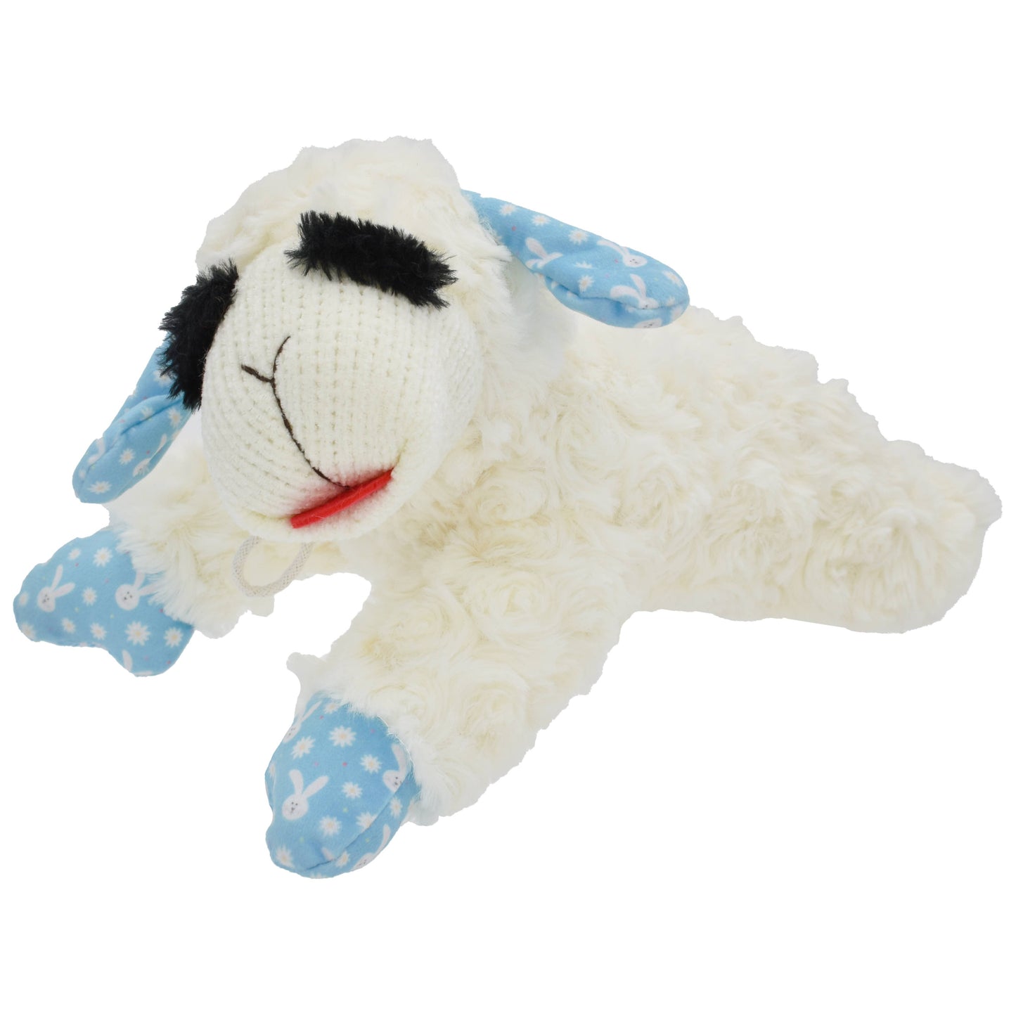 Multipet Spring Lamb Chop Plush Dog Toy 10.5”