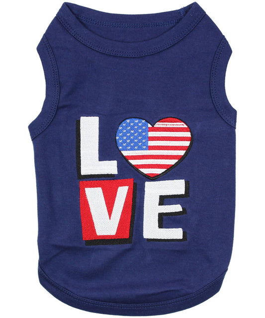 Love USA Dog T-Shirt