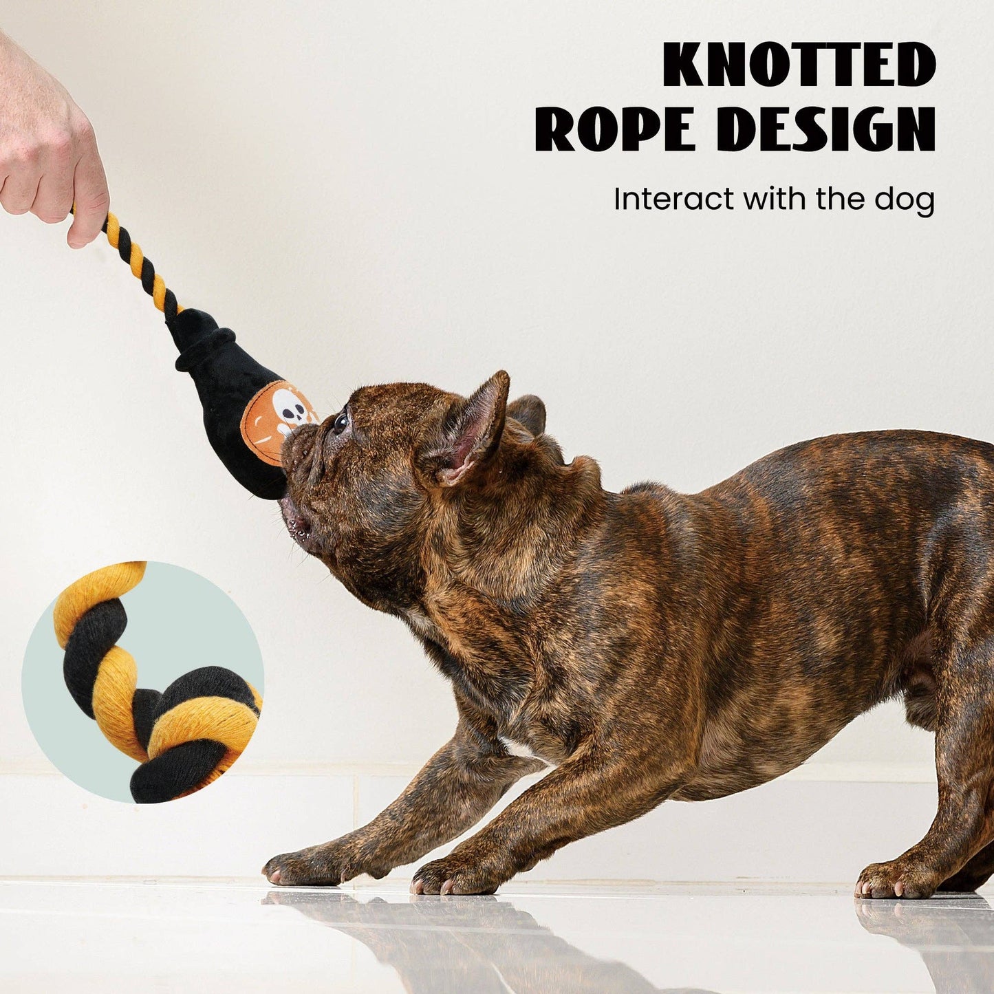 Nocciola Halloween Dog Squeaky Toys for Aggressive Chewers