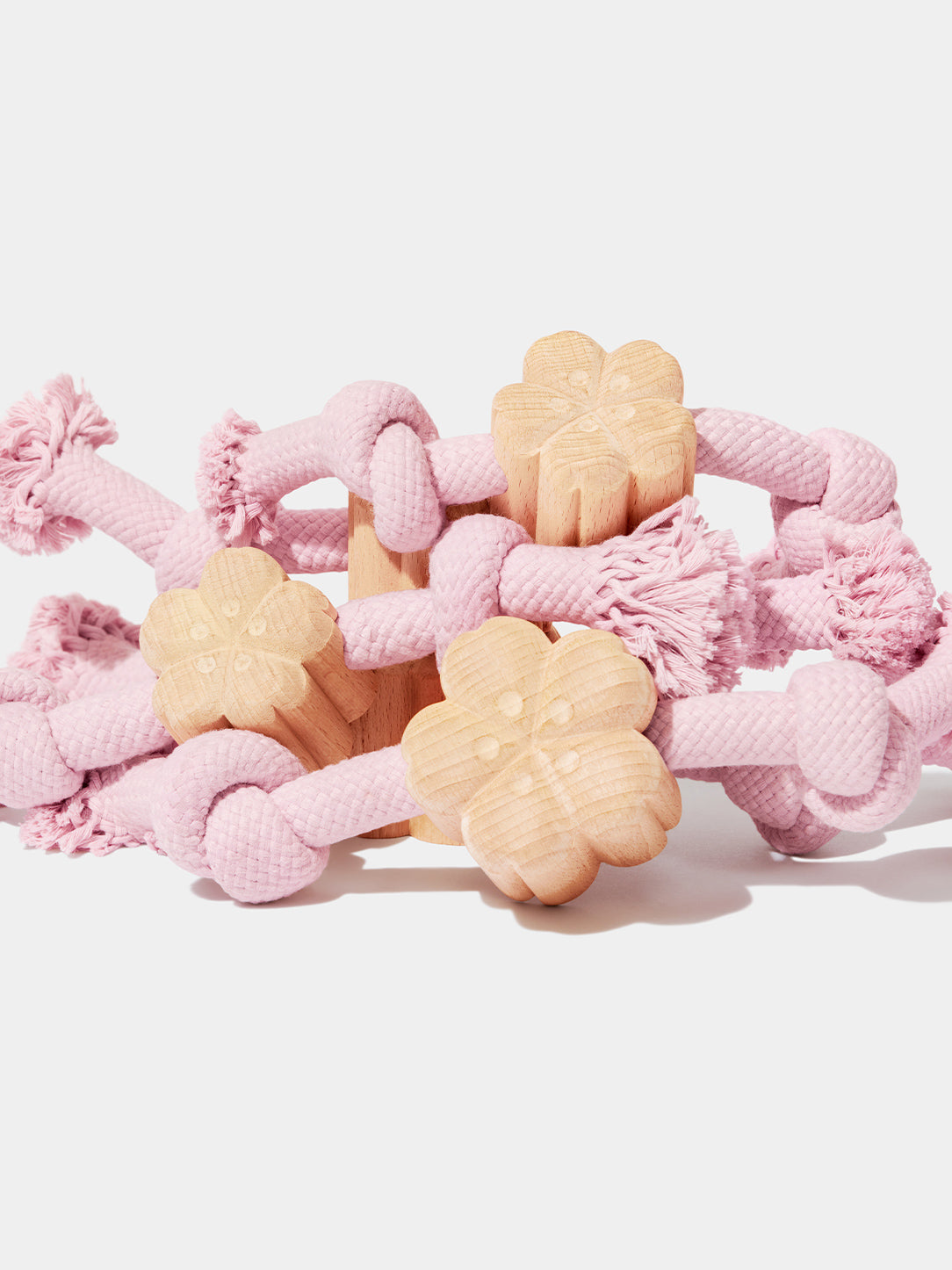 Cuerda de juguete con nudos en forma de flor de cerezo