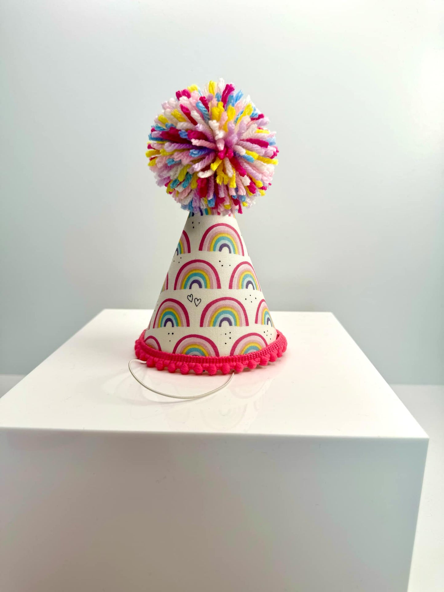 Pastel Rainbow Party Hat