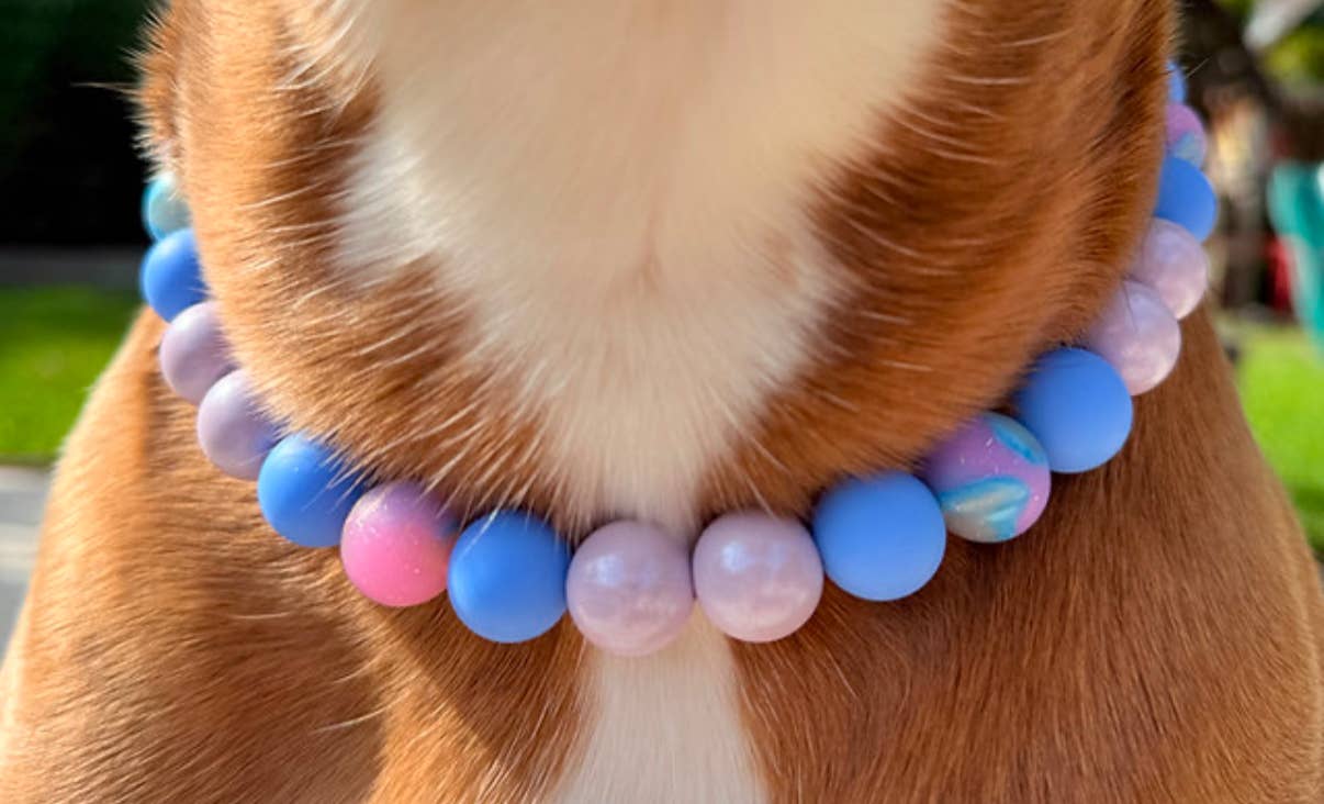 Cosmic Beaded Dog Collar Necklace