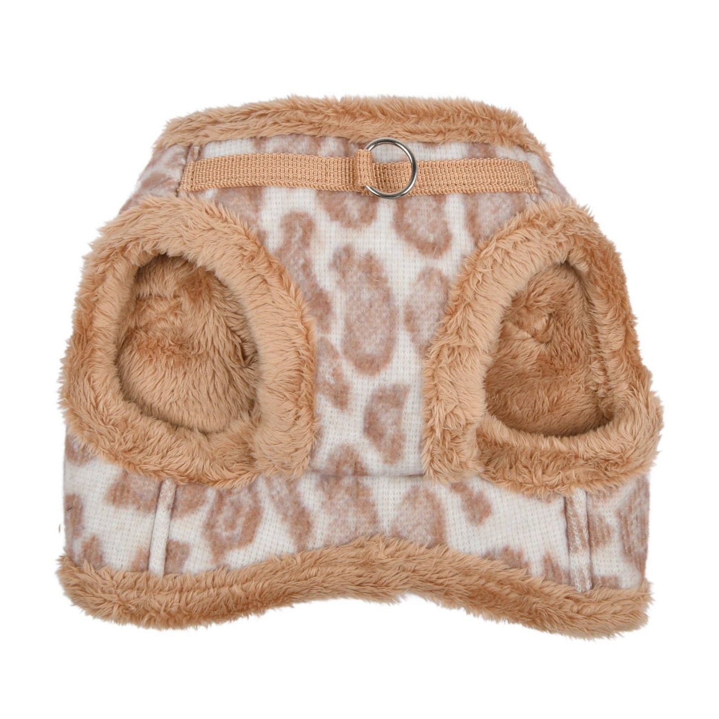 Arnés para perros Kovo Vest con diseño de leopardo, de fácil colocación, color beige
