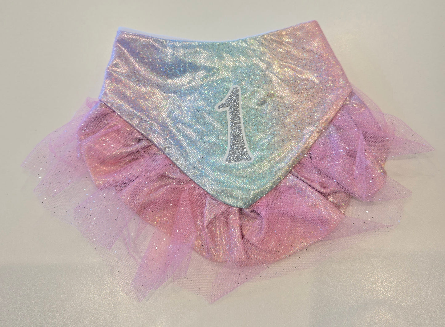 Unicorn 1st Birthday Frill Dog Bandana