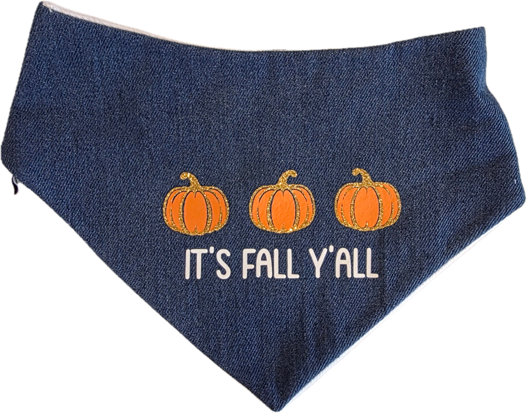 Mama's Little Pumpkin Reversible Dog Bandana