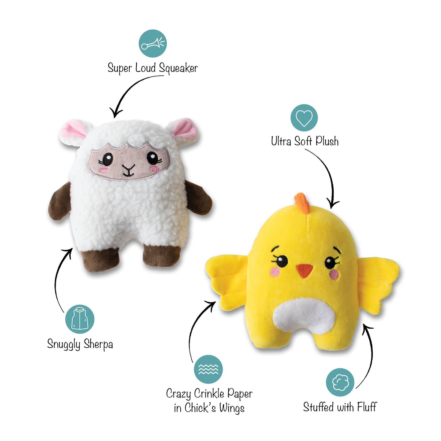 Hoppy Together 2 Piece Dog Toy Set
