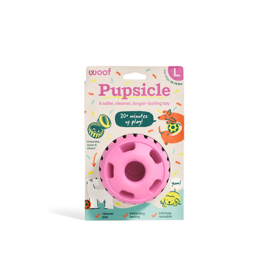 Pupsicle Pink - World's Best Treat Dispensing Dog Toy