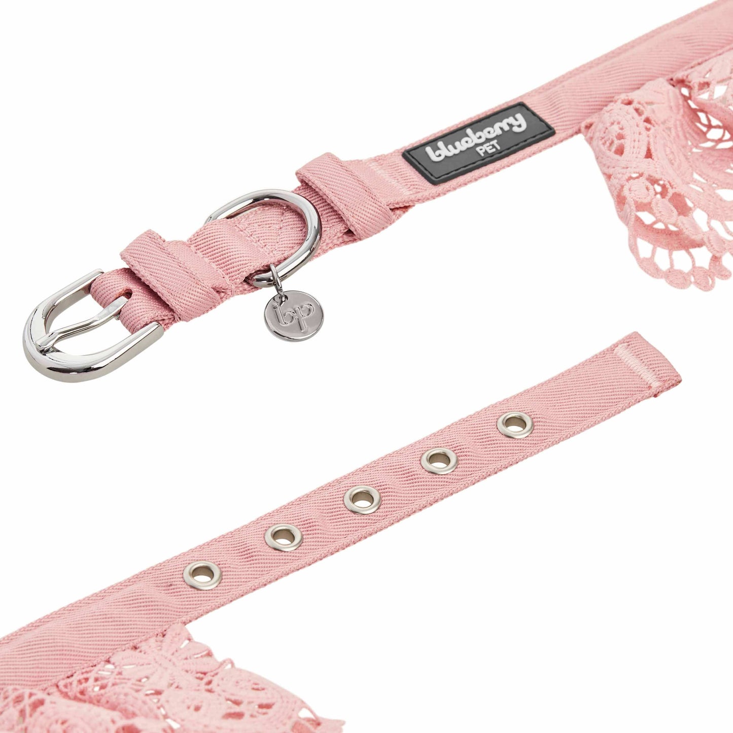 Cute Floral Lace Dog Collar - Lavender