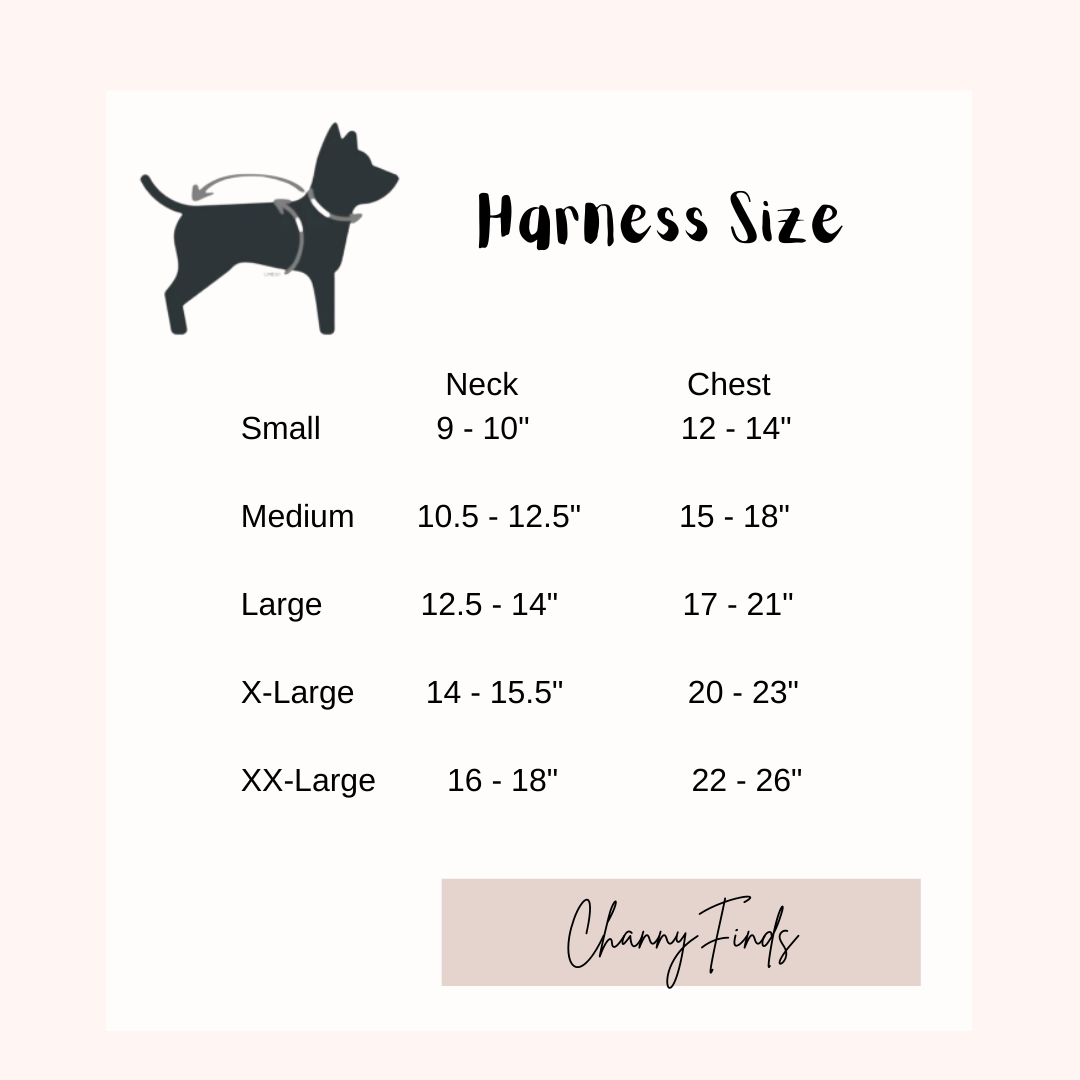 Fashion Tweed Dog Harness in Dress Style