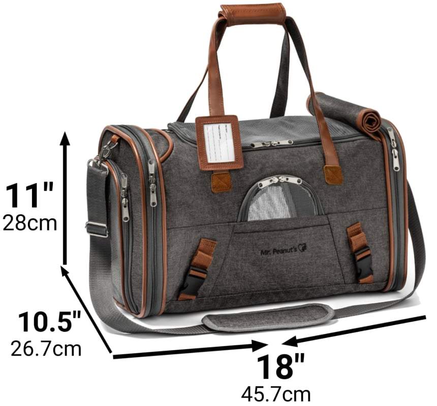 Mr. Peanut's Gold Series Airline Capable Pet Carrier - Deja Blue