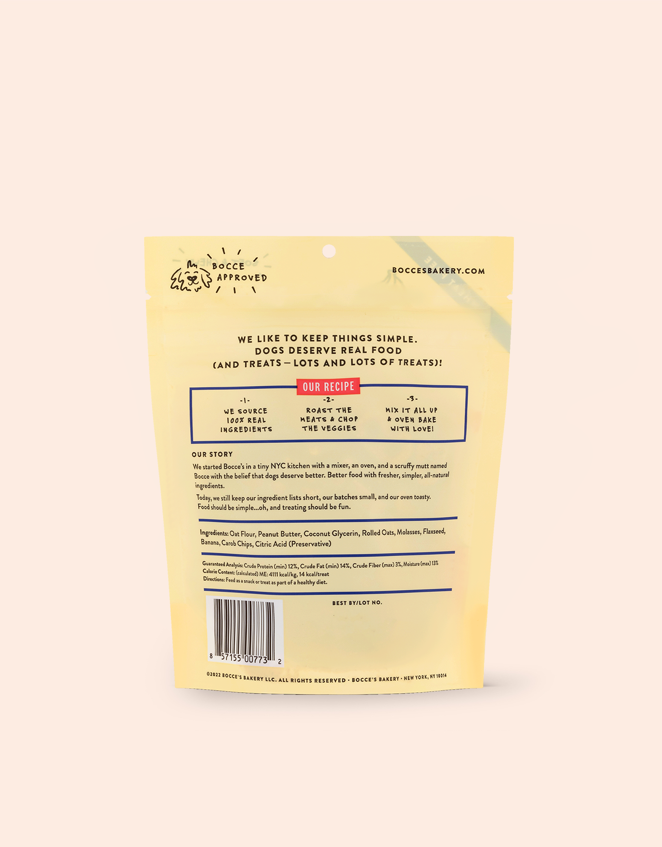 Delicias suaves y masticables con chips de plátano y mantequilla de maní