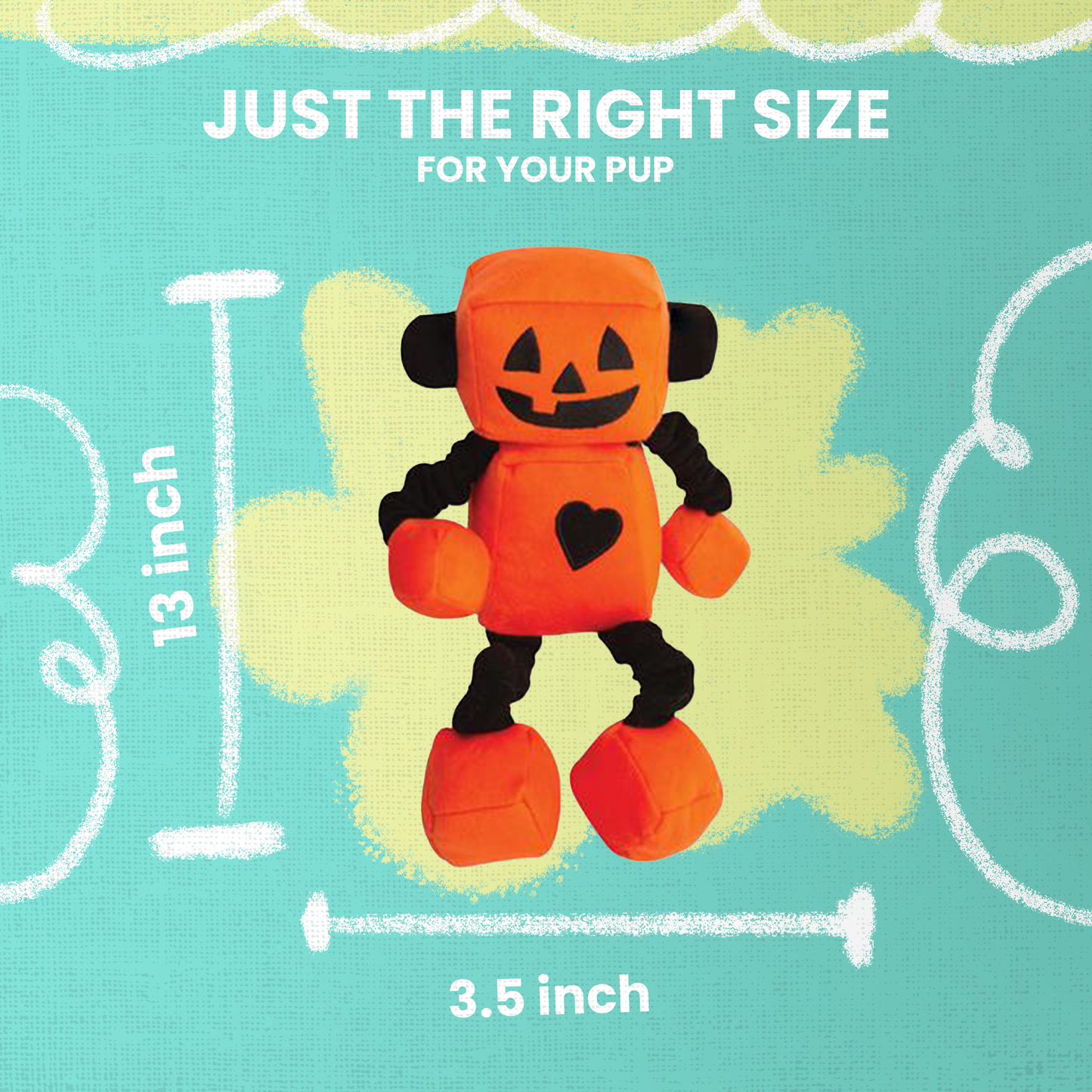 Jack-o-Bot Dog Toy