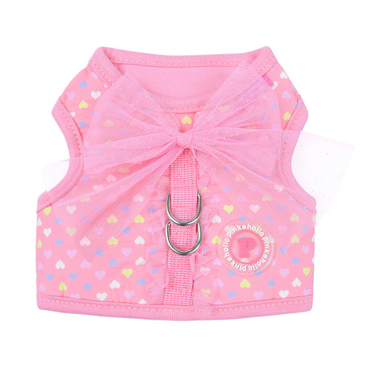 Pinkaholic Mabel Dog Harness Heart Ruffle