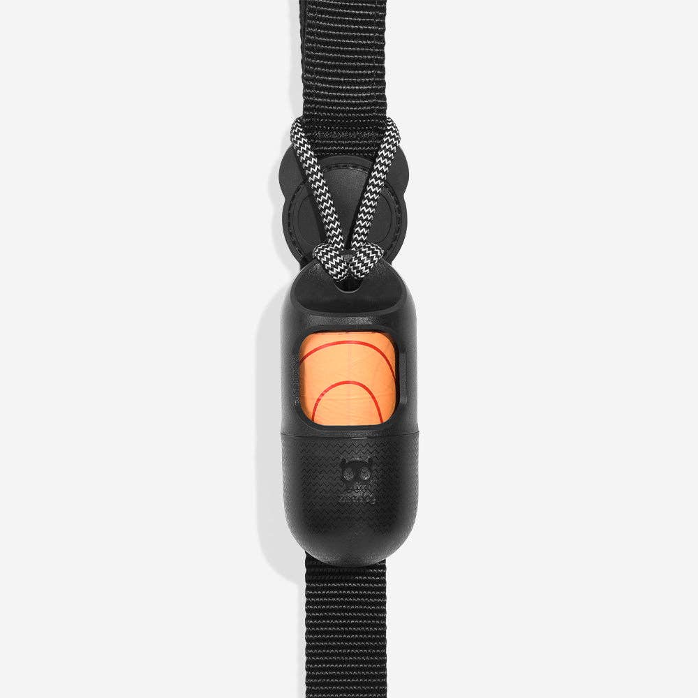 Black - Poop Bag Dispenser With Compostable Bags