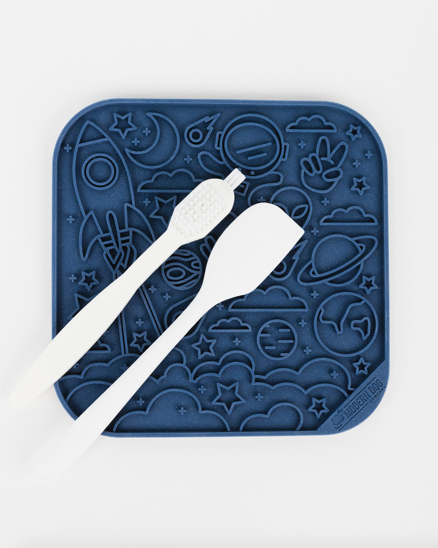 Alfombrilla para lamer con diseño de espacio de otro mundo