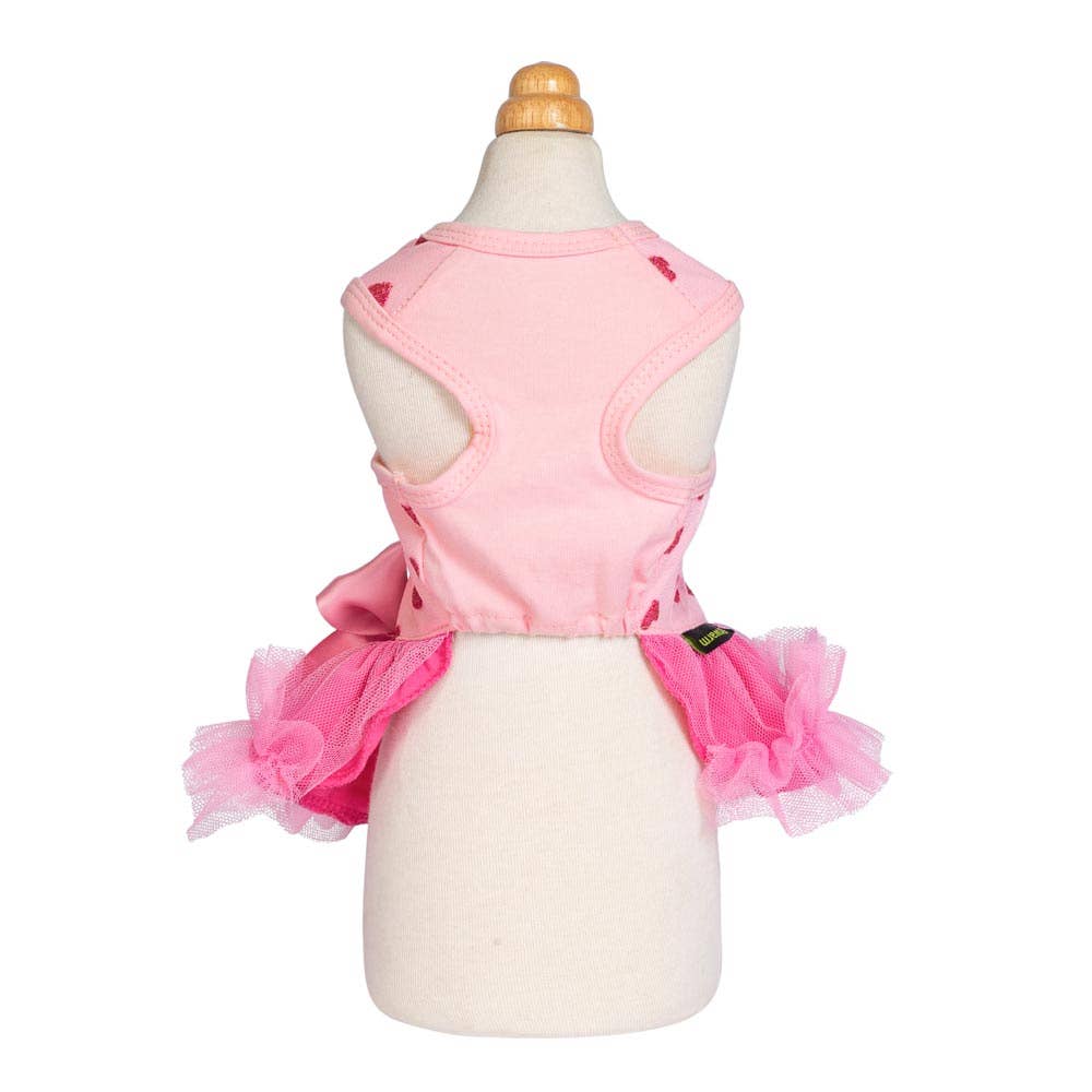 Sparkly Heart Dog Tutu Dress