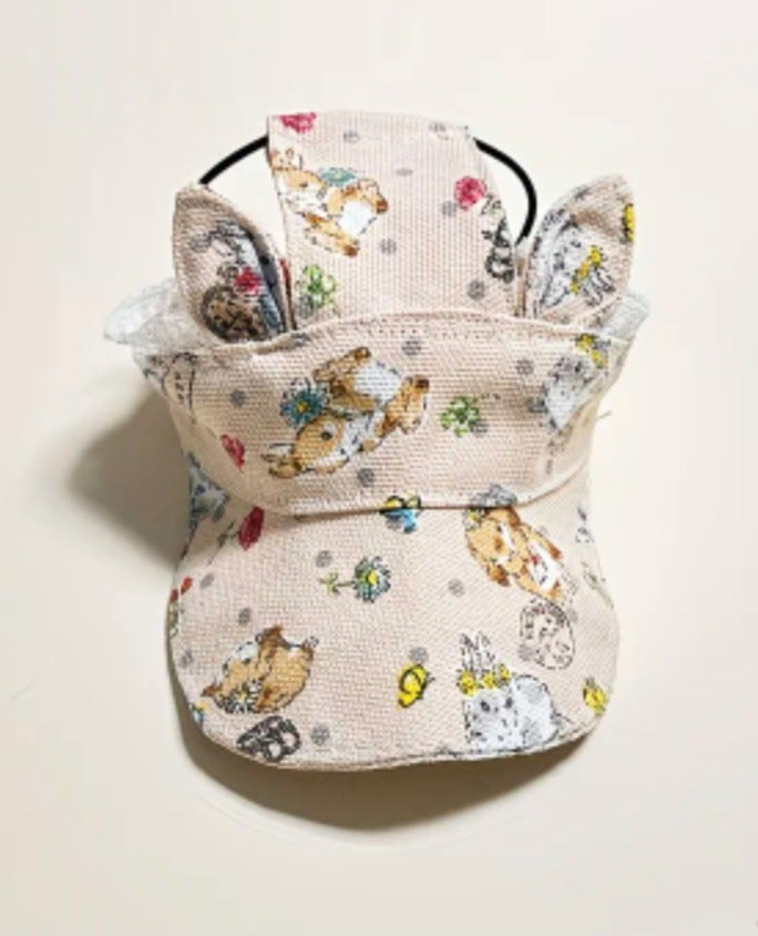 Spring Bunny Dog Hat