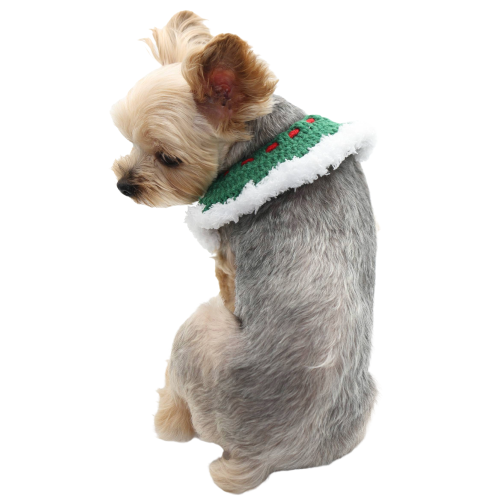 Collar de crochet de Papá Noel