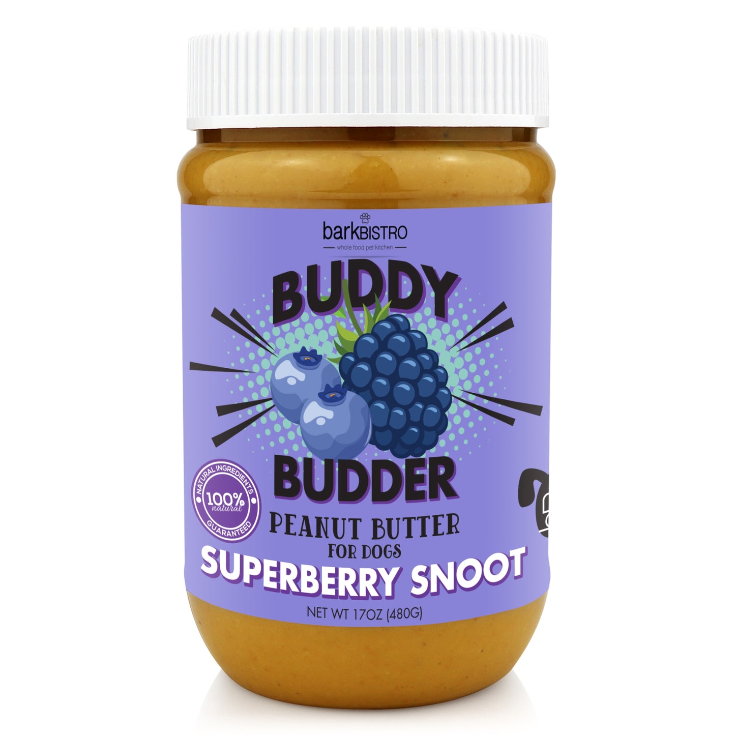 Buddy Budder de mantequilla de maní para perros (sabores variados)