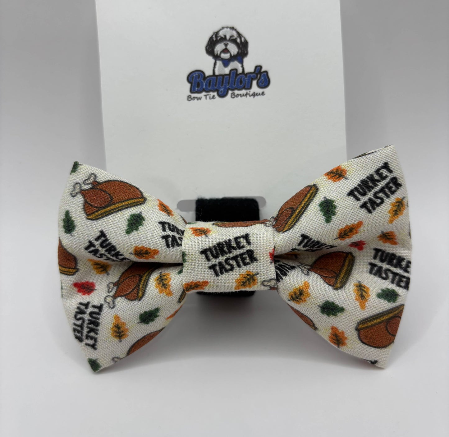 Turkey Taster Dog Bow Tie - Assorted Sizes