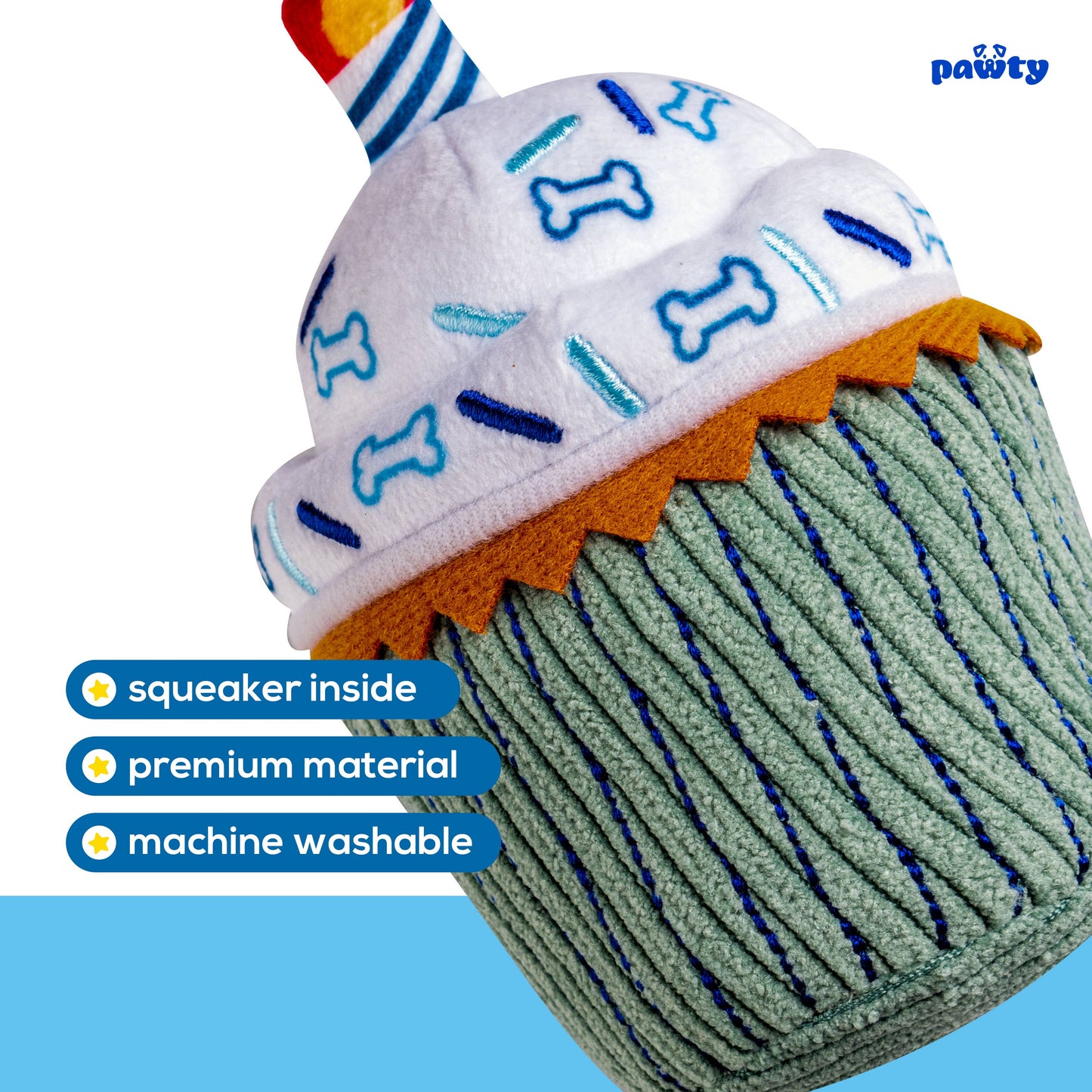 Cupcake Dog Toy