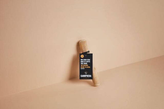 Palillo masticable para perros hecho de madera de café