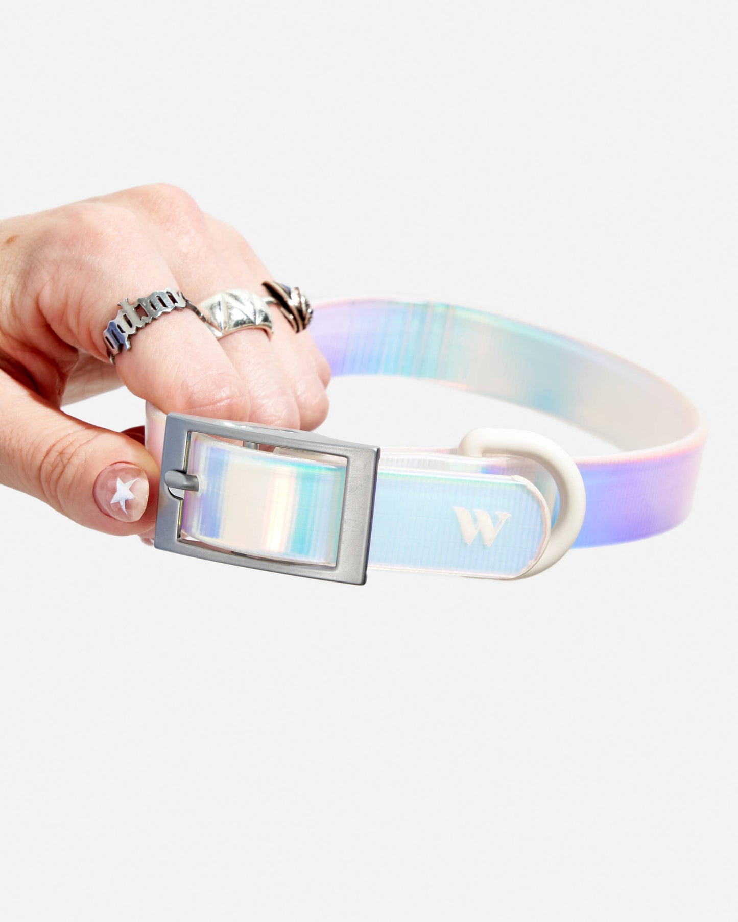 Dog Collar - Holographic Lunar