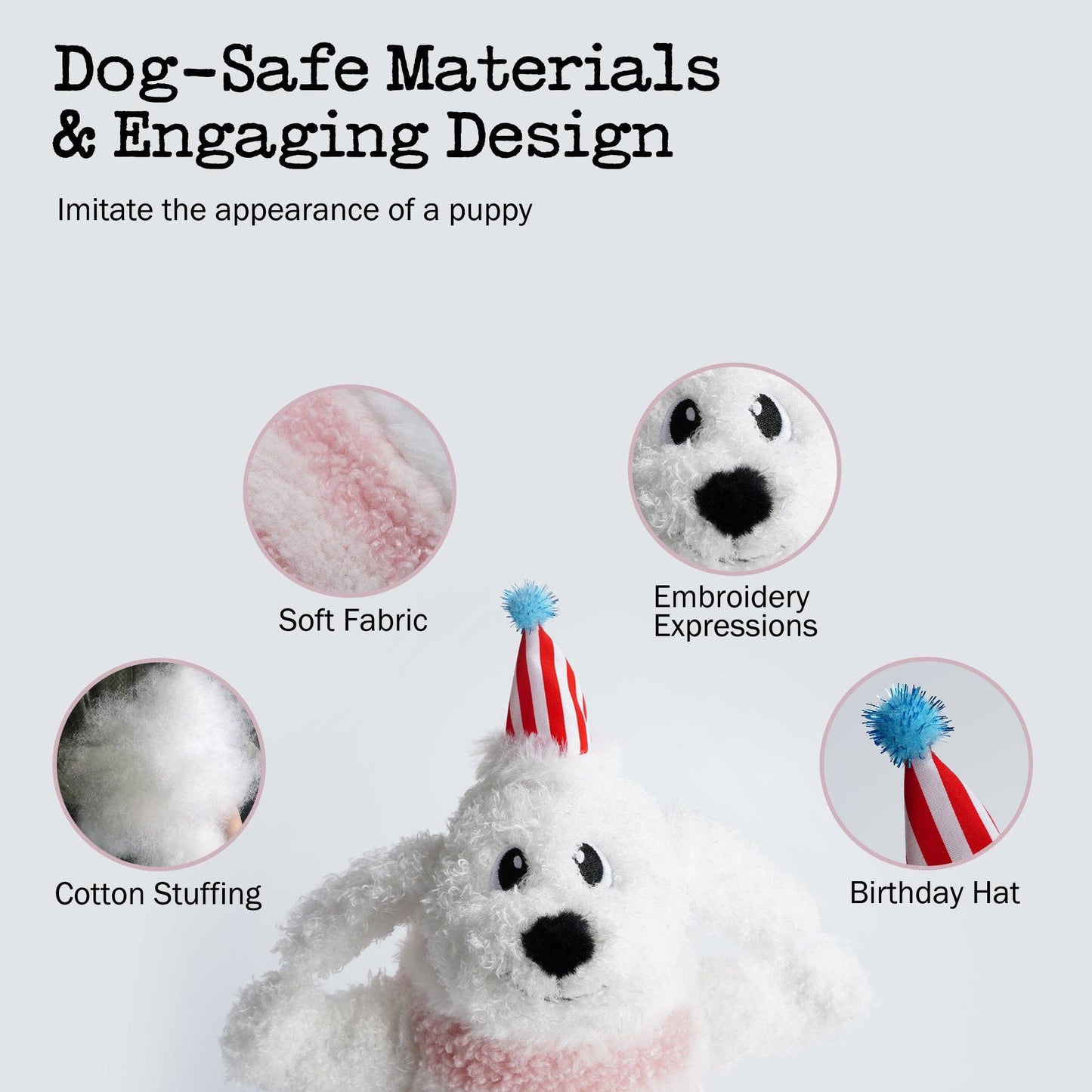 Fuzzwoof Singing and Dancing Birthday Cake Dog Toy: Dancing Teddy