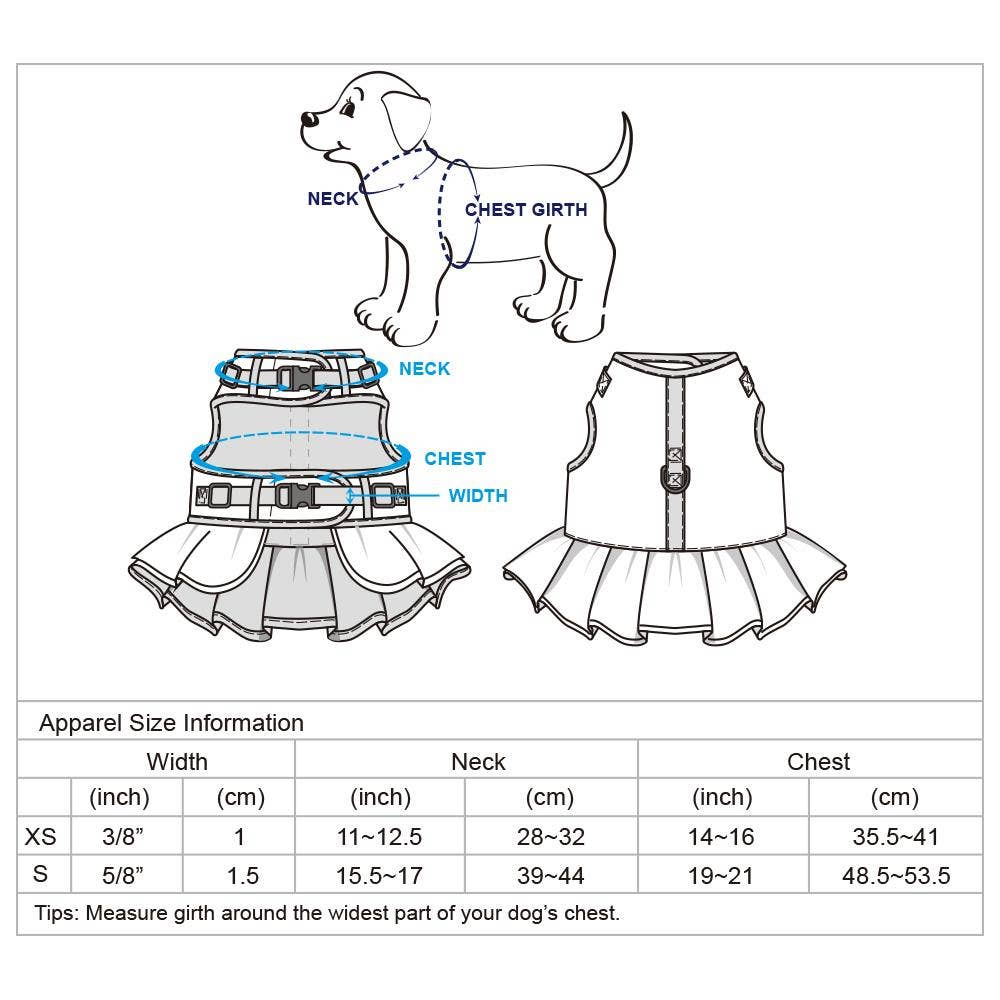 Floral Print Dog Harness Dress