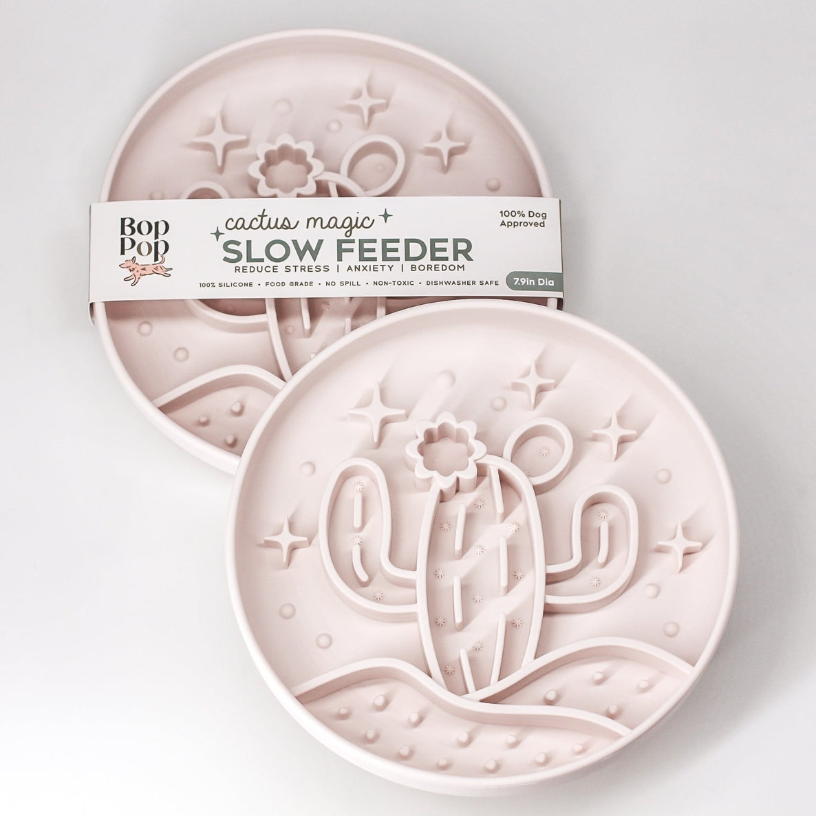 Slow Feeder + Activity Bowl Cactus Magic - Assorted Colors