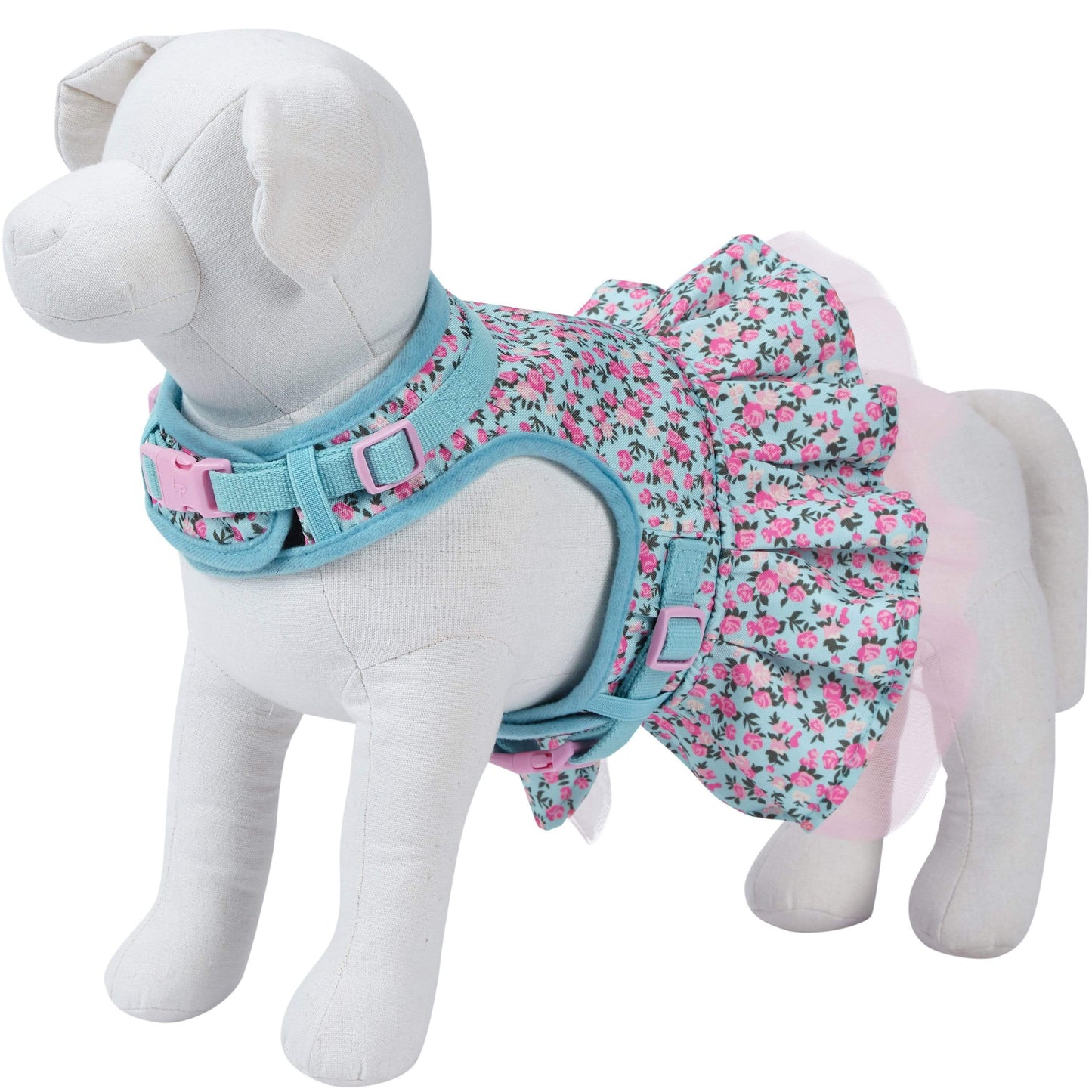 Floral Print Dog Harness Dress