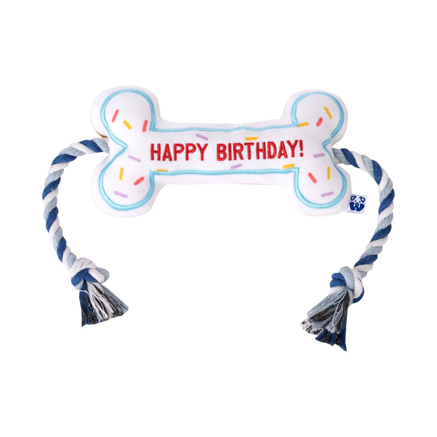 Happy Birthday Bone with Rope