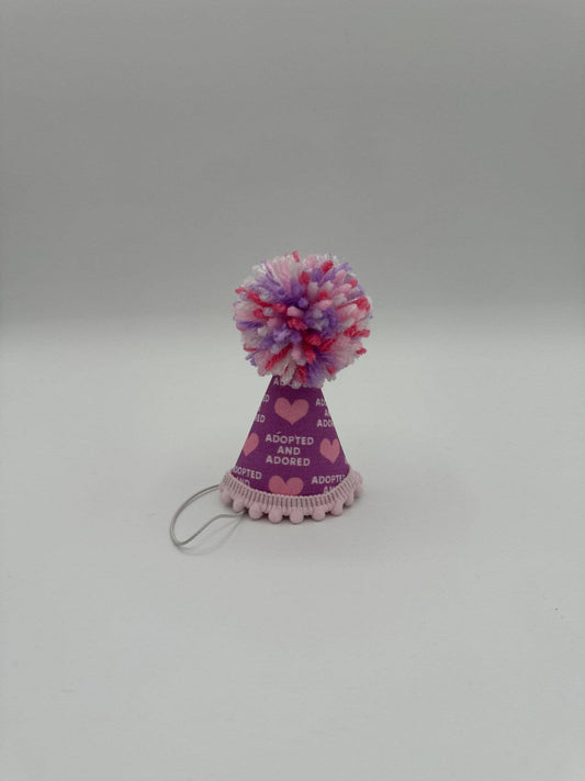 Adopted Purple Party Hat