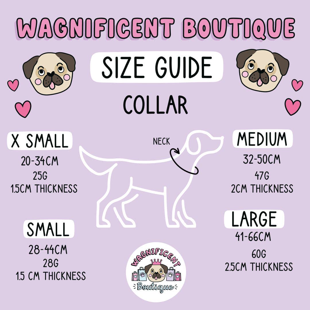 Collar ajustable para perros Woof Hearts