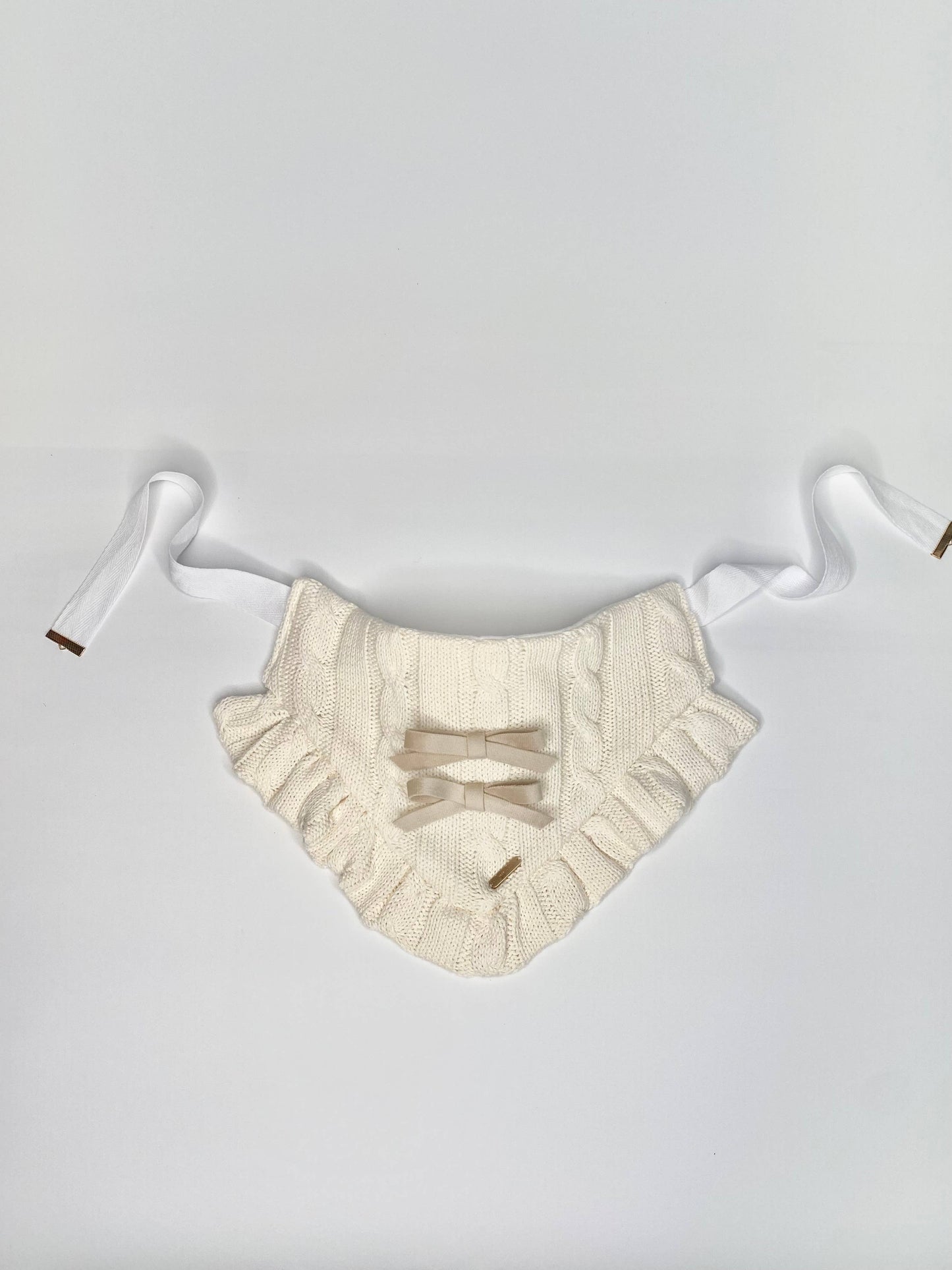 Vanilla Bean Knit Dog Bandana