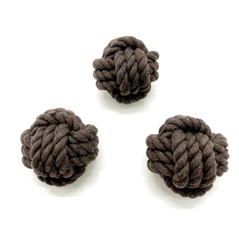 Rope Ball Tug Toy for Dogs - Coffee