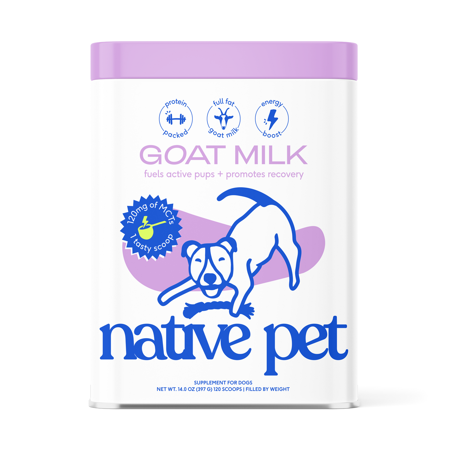 Goat Milk Powder Recovery & Energy Support for Active Dogs: 7 oz