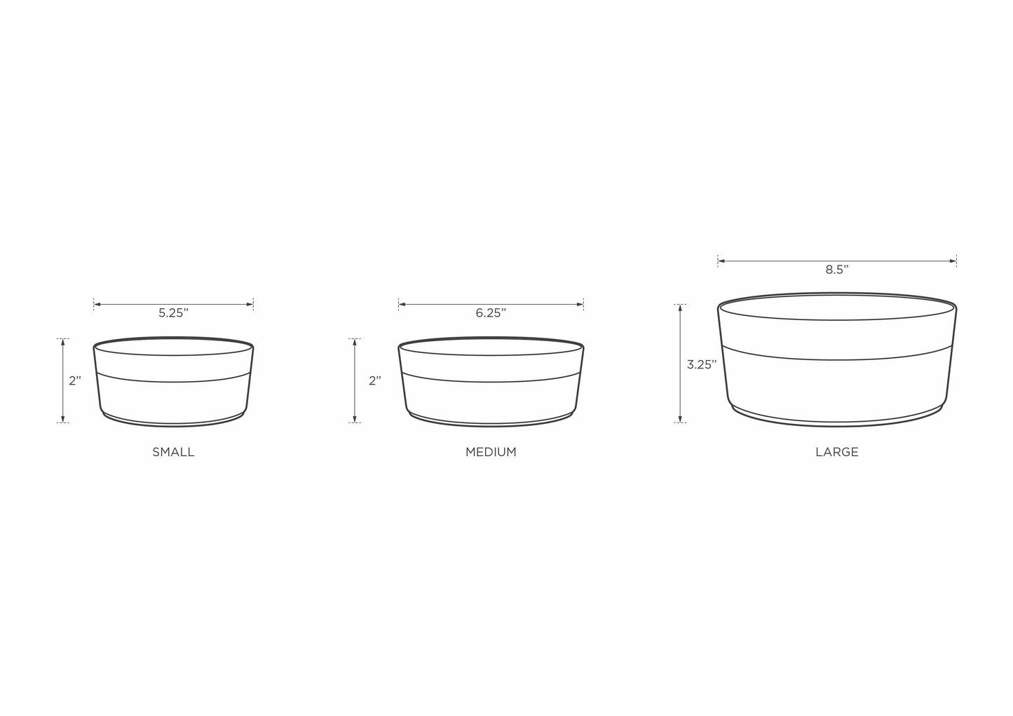 Cuenco blanco para mascotas Classic Water: mediano