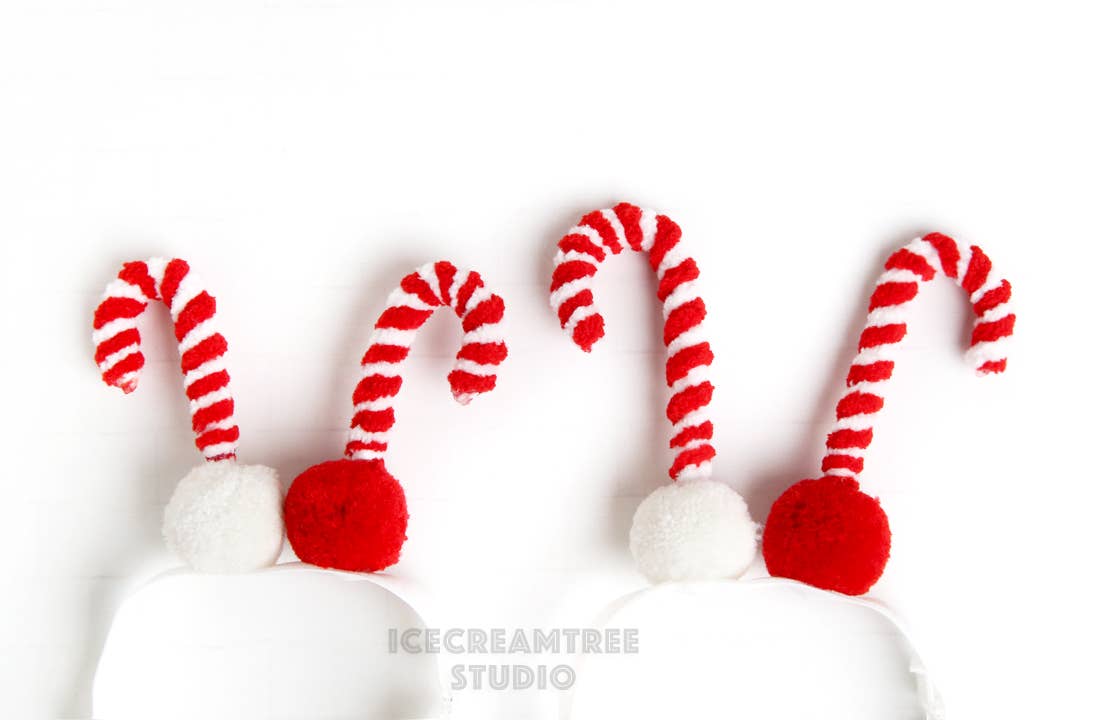 Holiday Sugar Cane Dog Headband
