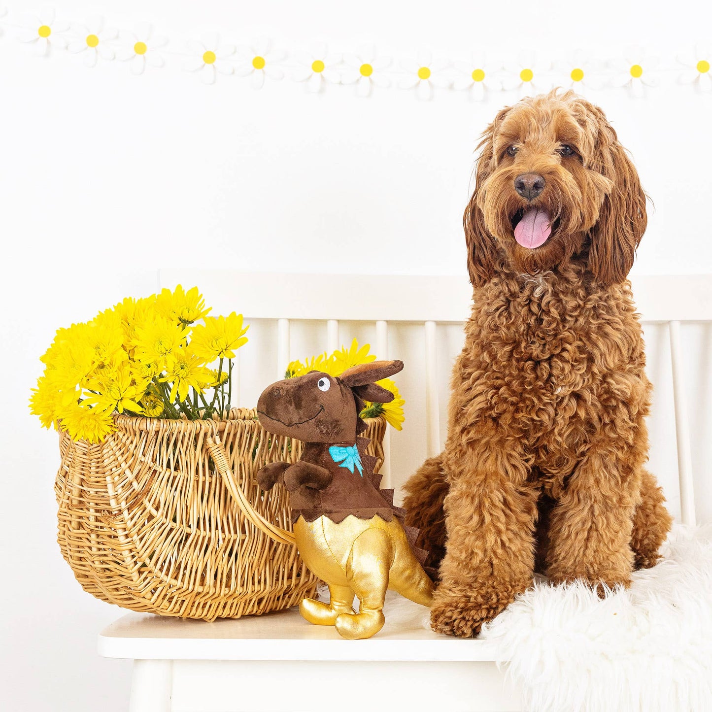 Choc-A-Saurus Rex Plush Dog Toy