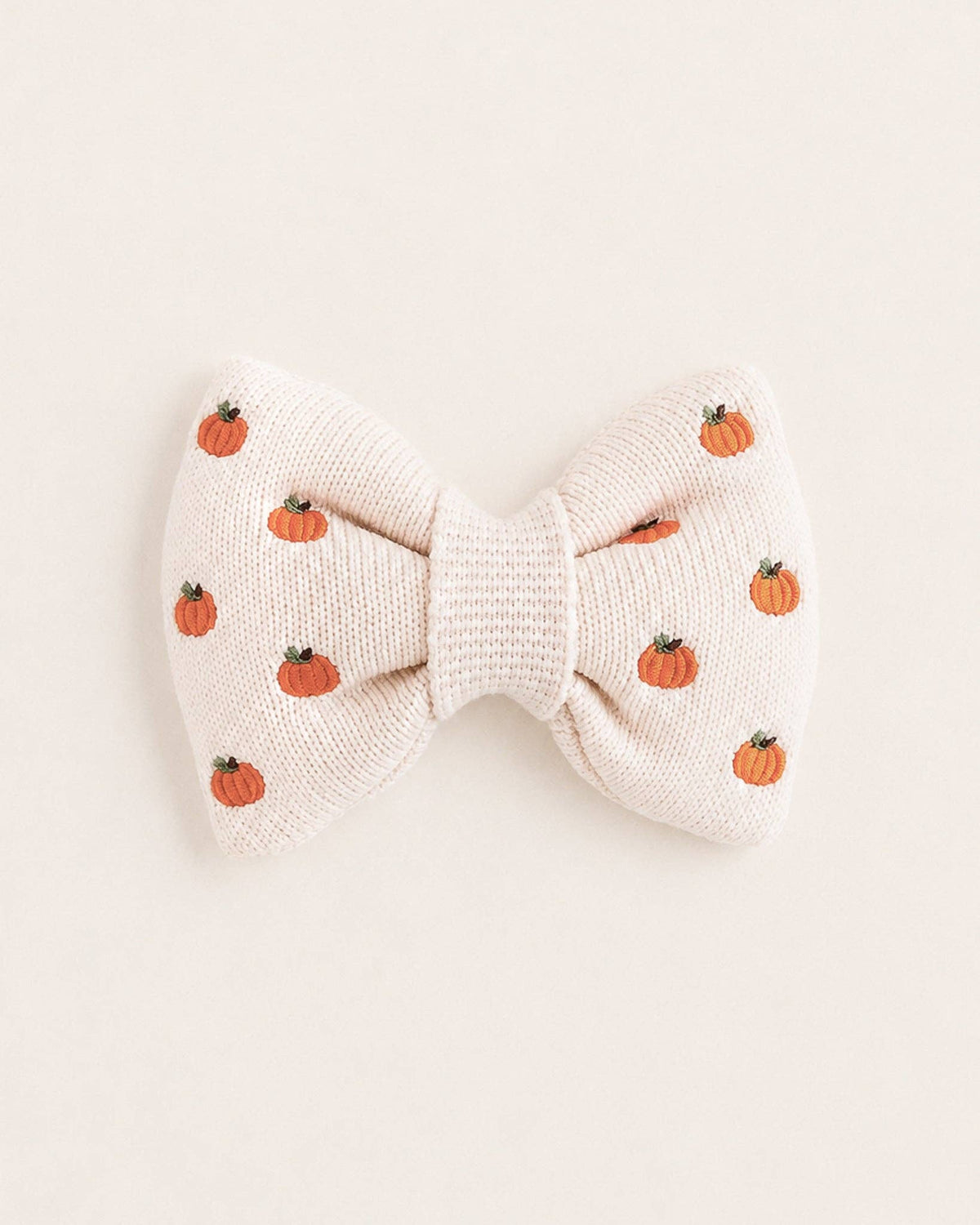 Knit Pumpkin Bowtie