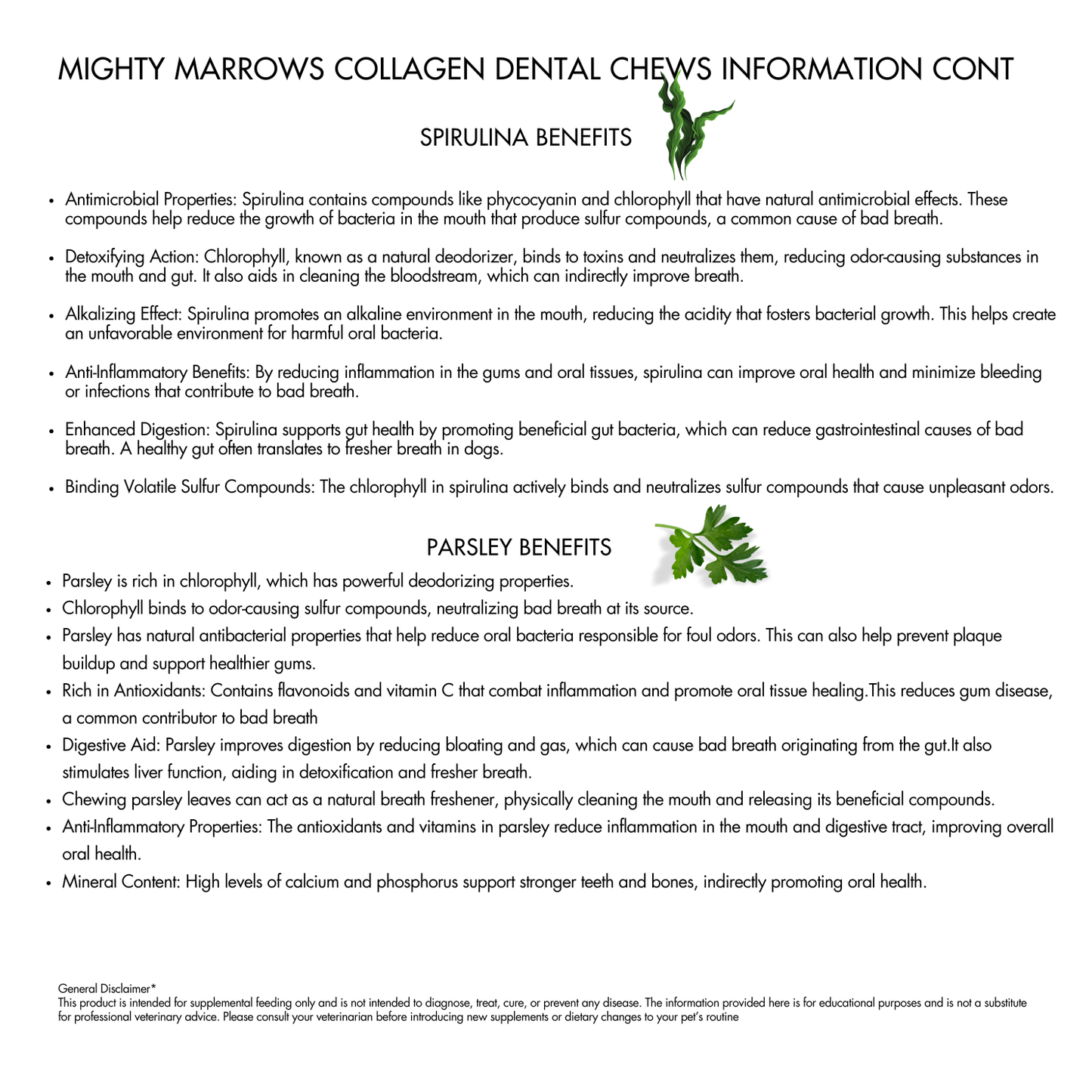 Mighty Marrows Collagen Dental Chew - Bacon Small