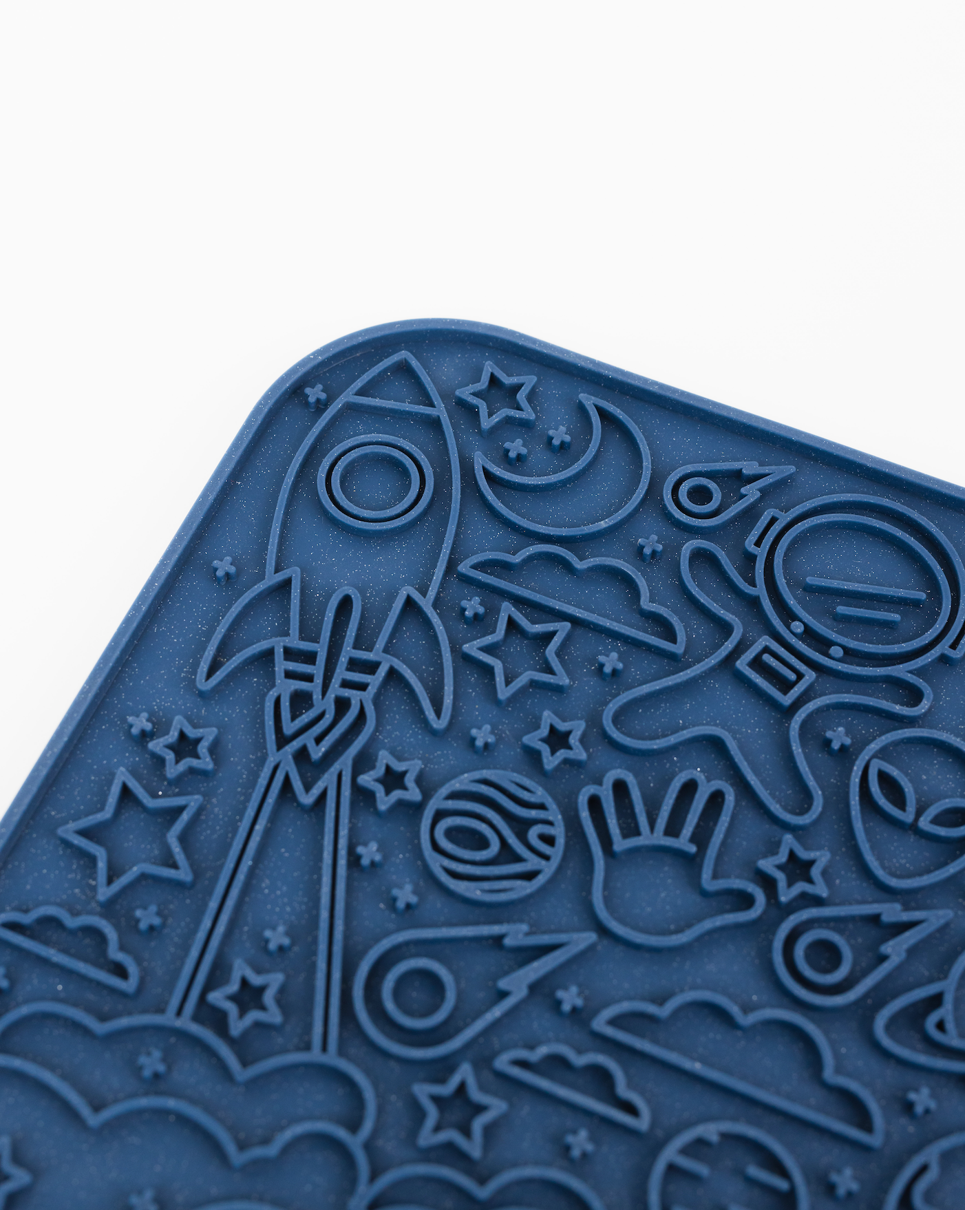 Alfombrilla para lamer con diseño de espacio de otro mundo