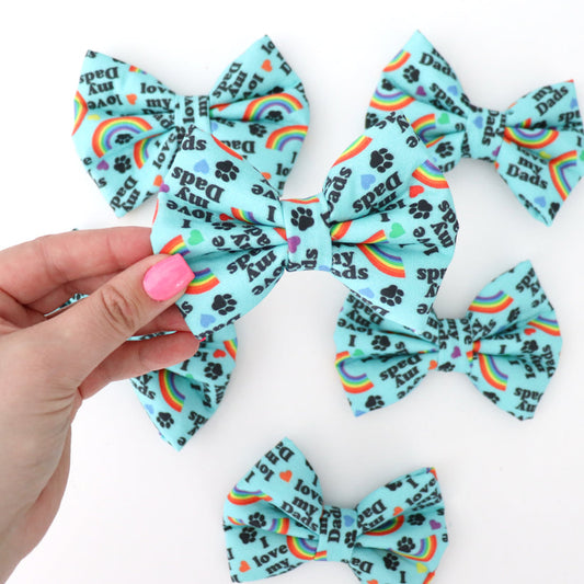 Love My Dads - Dog Collar Bow Tie